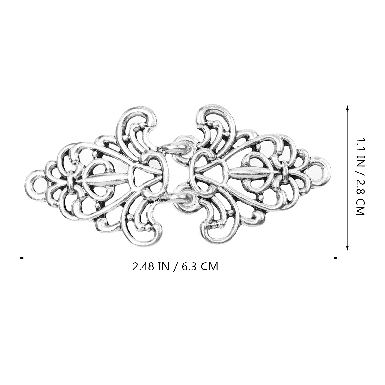 레트로 망토 버클 아연 합금 케이프 패스너 치파오 가디건 코트 DIY 버튼 액세서리 수공예 재봉 용품