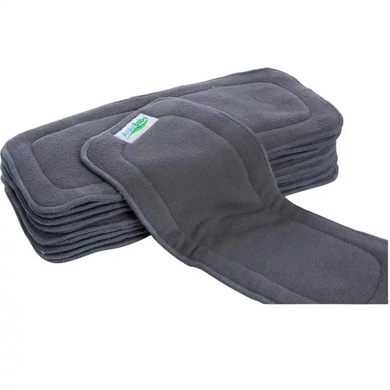 5pcs Ananbaby Hot Selling 5 Layers Natural Material Cloth Diaper Liner Soft Absorption Charcoal Bamboo Inserts