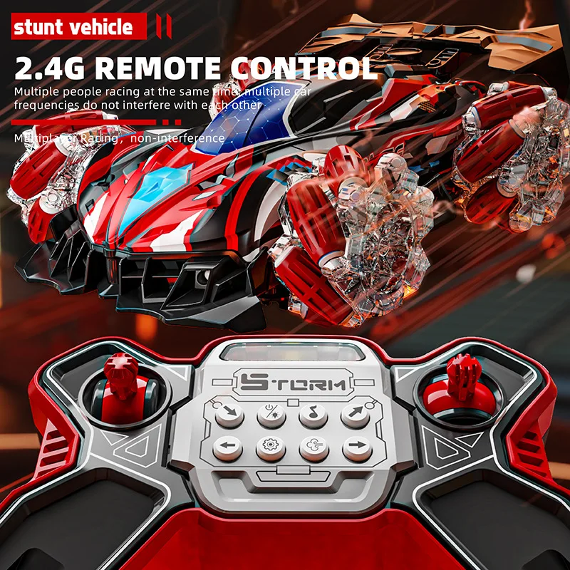 

RC Gesture Sensing Stunt Remote Control Car Light Music Four-Wheel Drive Off-Road Racing Toy Children's Toy Gift