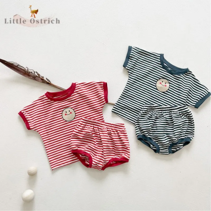 

Newborn Baby Girl Boy Cotton Clothes Set T-shirt+Shorts Toddler Child Short Sleeve Clothing Suit Pullover Baby Clothes 3M-2Y