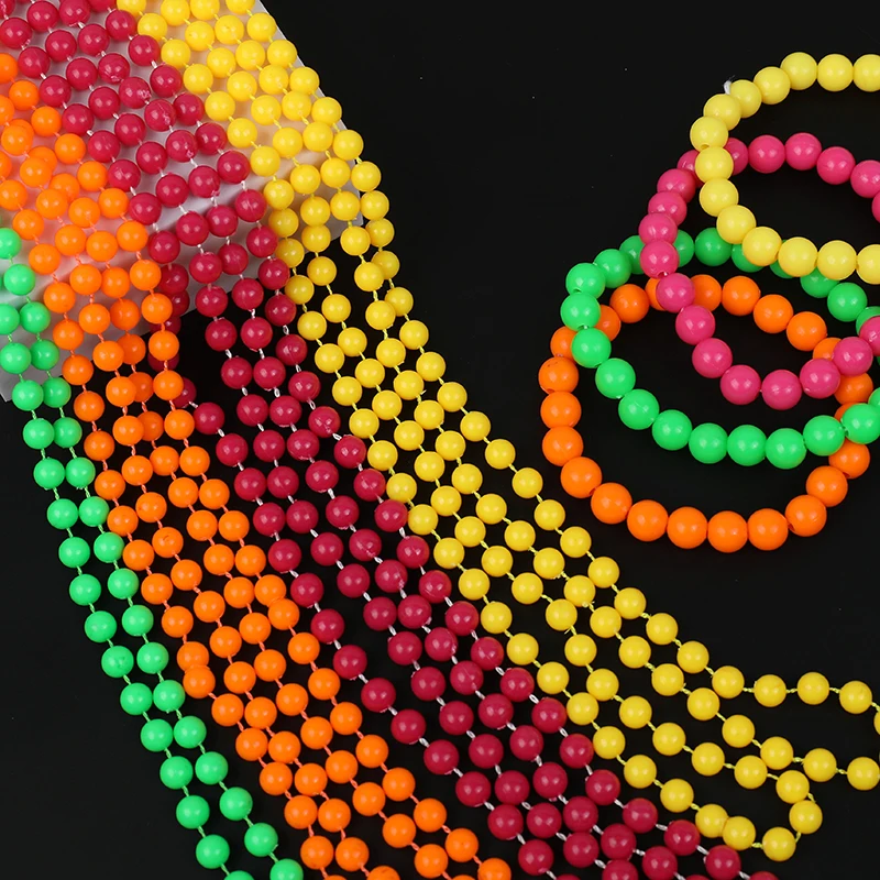 4-32Pcs Fluorescent UV Neon Necklace Bracelet Black Light Glow Party Decoration Kids Gift Birthday Wedding Halloween Photo Props