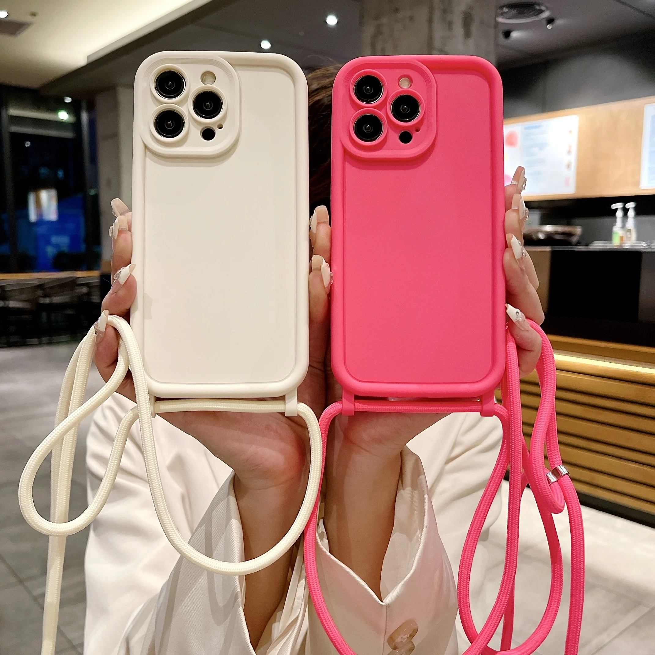 Handyhülle für iPhone 17 16 14 13 15 Pro Max 12 11 X XR XS 7 8 Plus SE 2022 Crossbody verstellbares Lanyard-Gurtseil Softcover – Detail 19