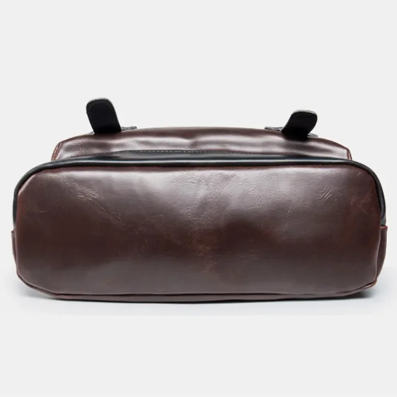 Vintage PU Leather Backpacks Bags For Men Pack Big Capacity Exquisite Crafts Rivet High Travel Child Hit Color School Bag Storag