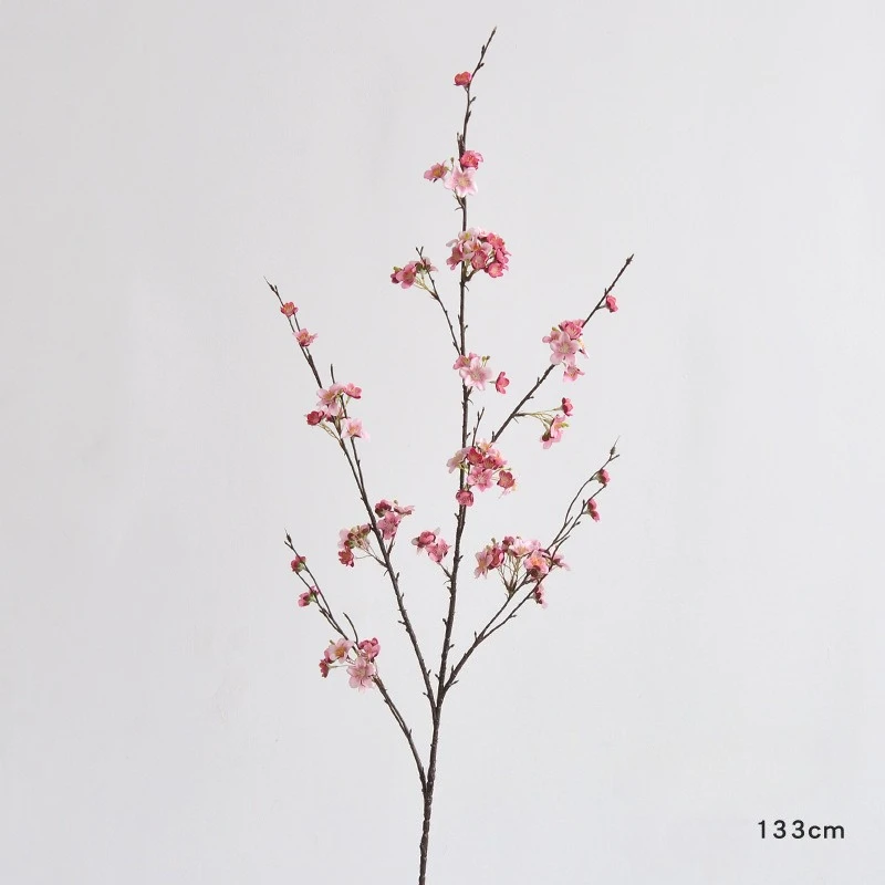 Artificial Cherry Blossom Long Branch for Window Display and Floral Photography Props