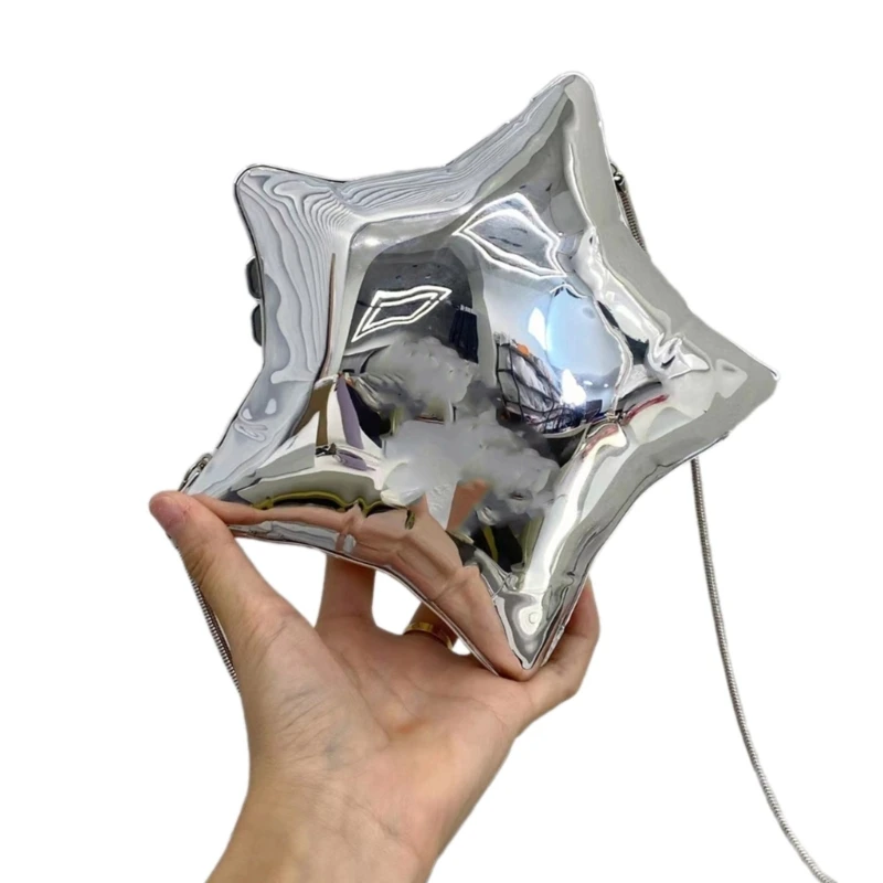 Reliable Acrylic Star Bag Lightweight Crossbody Bag Unique Bag for Travel E74B
