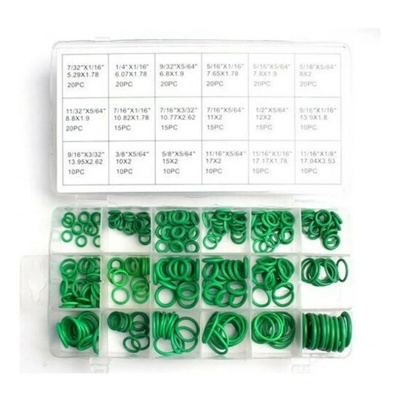 

270Pcs Car Air Conditioning A/C System O-Ring Assortment Kit Seal Repair Tools