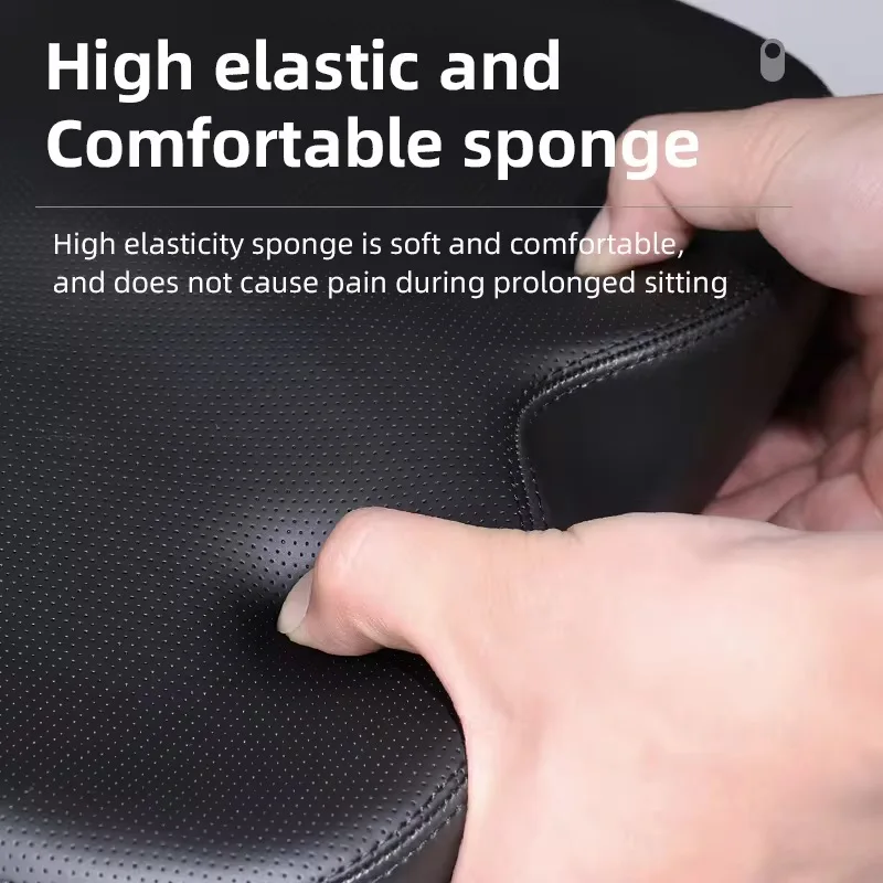 Widened Noseless Shock-Absorbing Bike Saddle 5