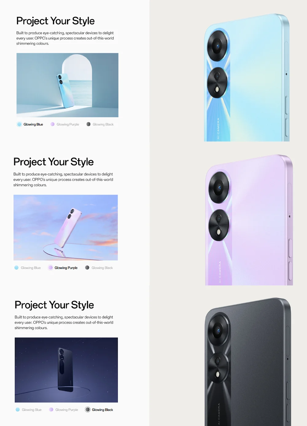 OPPO A78 6.56" Screen 5G LTE Smartphone 8GB+256GB 50MP AI Camera 5000mAh Big Battery 2026 Newest Dual SIM Android Mobile Phone