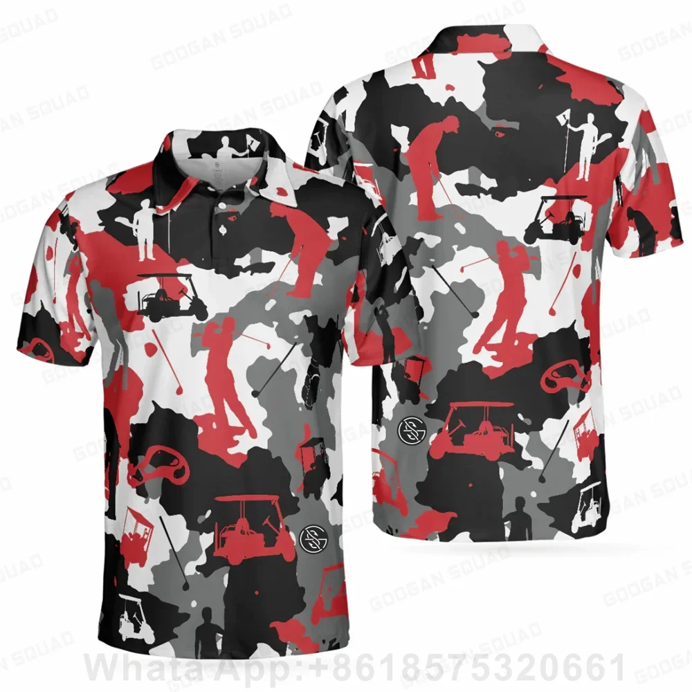 Men's Outdoor Polo Shirt Plus Size Short Sleeve Polo T-Shirt Fishing Golf Clothing Quick Dry Casual Fashion Volleyball Tops