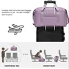 Travel Bag Large Capacity Weekender Carry On Duffle Bags with Shoe Compartment Sports Fitness Bags for Women Shoulder Bag 4