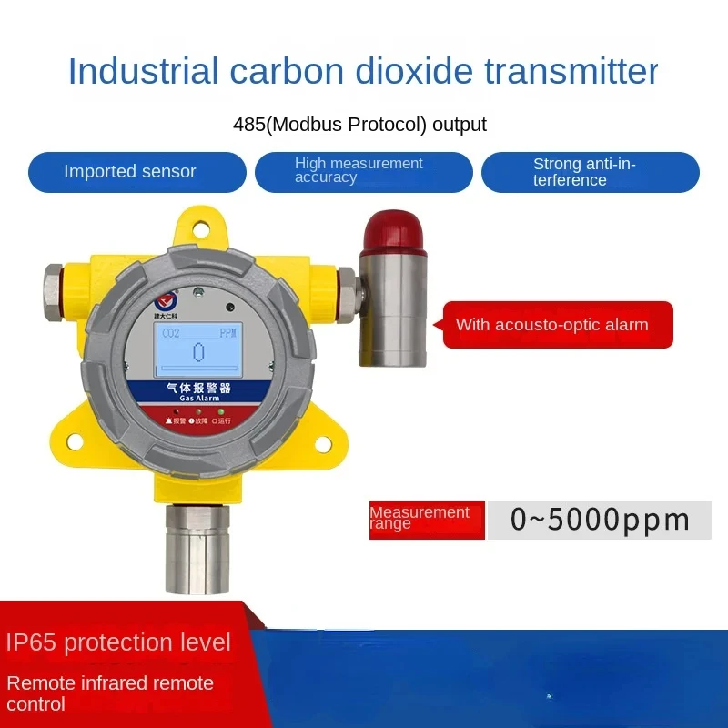 

Dioxide Sensor Alarm Fixed CO2 Concentration Infrared Monitoring Transmitter