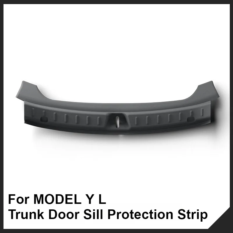 For 2025 2026 Tesla Model YL 6-Seat Rear Trunk Protection Strips Car Scratch Resistant Tailgate Trim Interior Car Accessories
