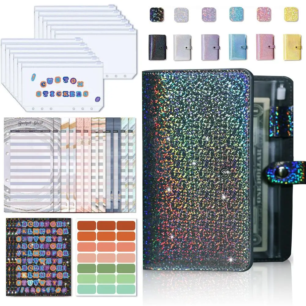 Starry Sky A6 Budget Binder Budget Planner Portable Lightweight Money Envelopes Money Organiser Notebook Cover Dropshipping