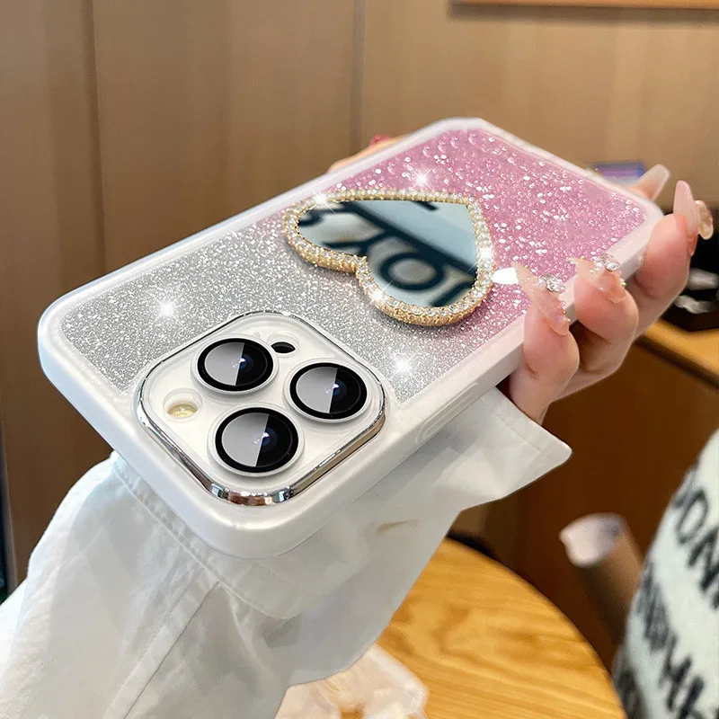 Bling Glitter Mirror Soft Phone Case For Samsung Galaxy A53 A33 A73 A22 A23 A13 A11 A31 A2 1S A20 A30 A32 A12Clear Jelly_voghion.com