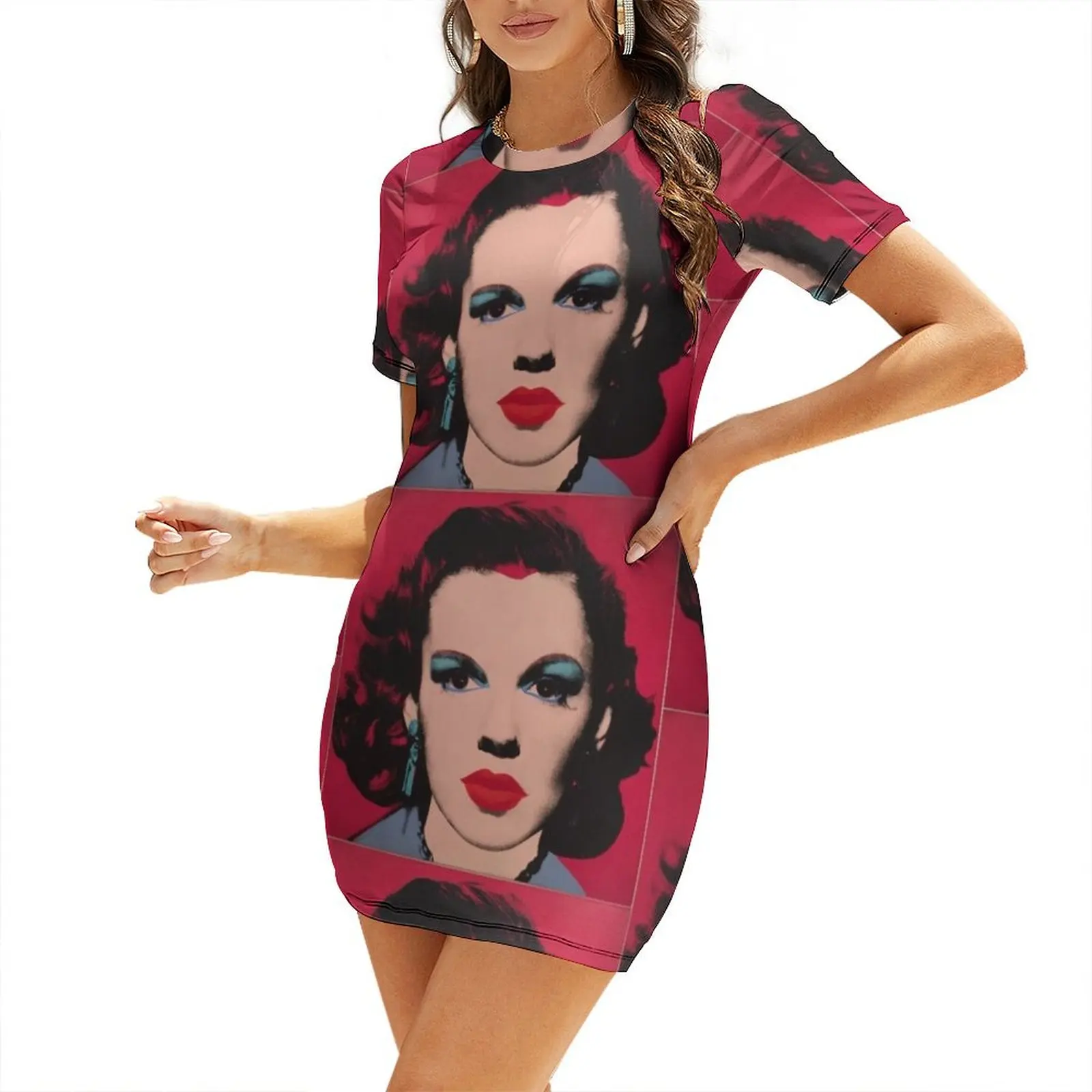 

Garland Pop Art Short Sleeved Dress evening dresses luxury 2024 luxury dresses