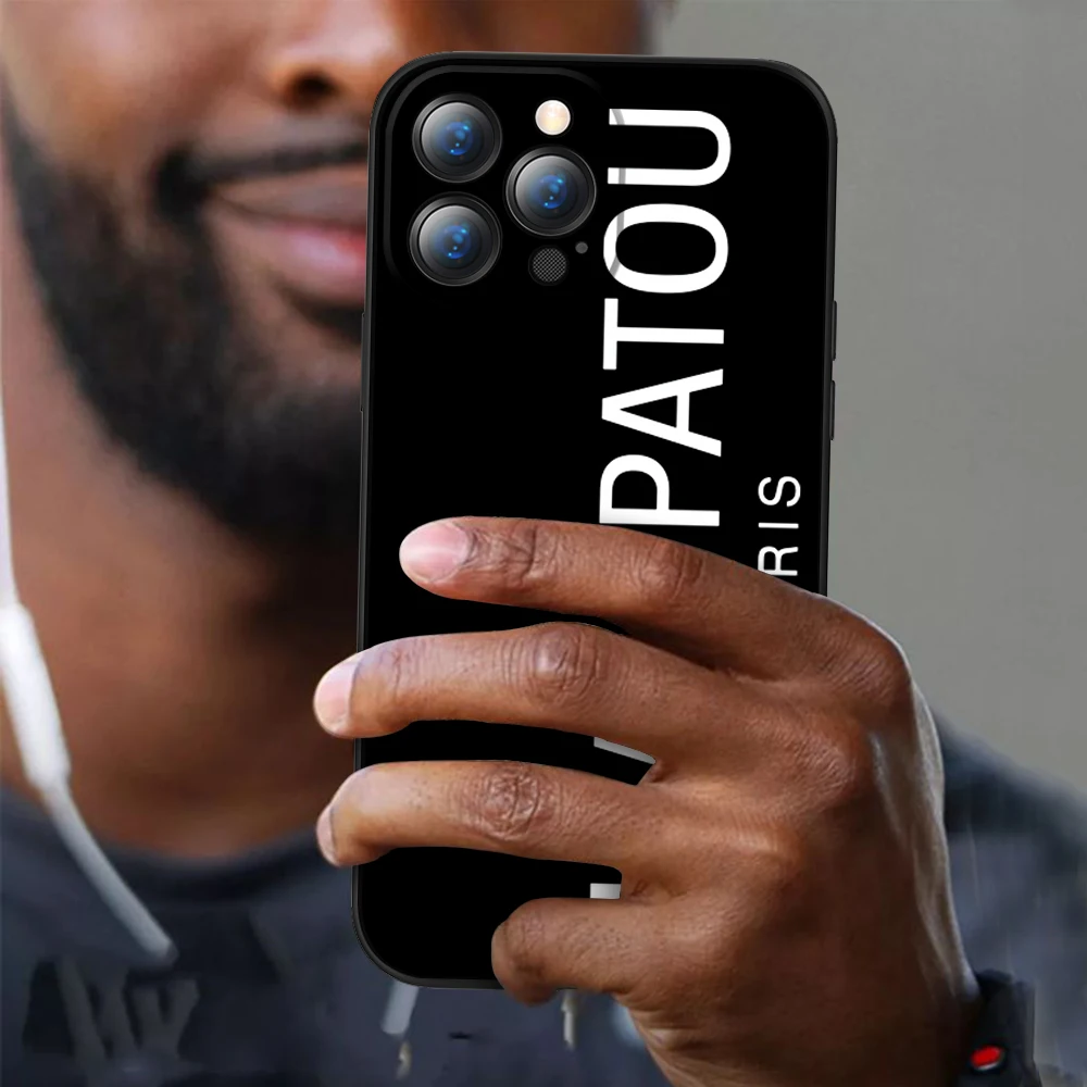 Per Iphone Design J-Jean P-Patou Custodia Per Telefono Per Iphone 14 13 12 11 Xs X 8 7 6 Plus Mini Pro Max Se 2022 Cover Morbida Nera Per Telefono