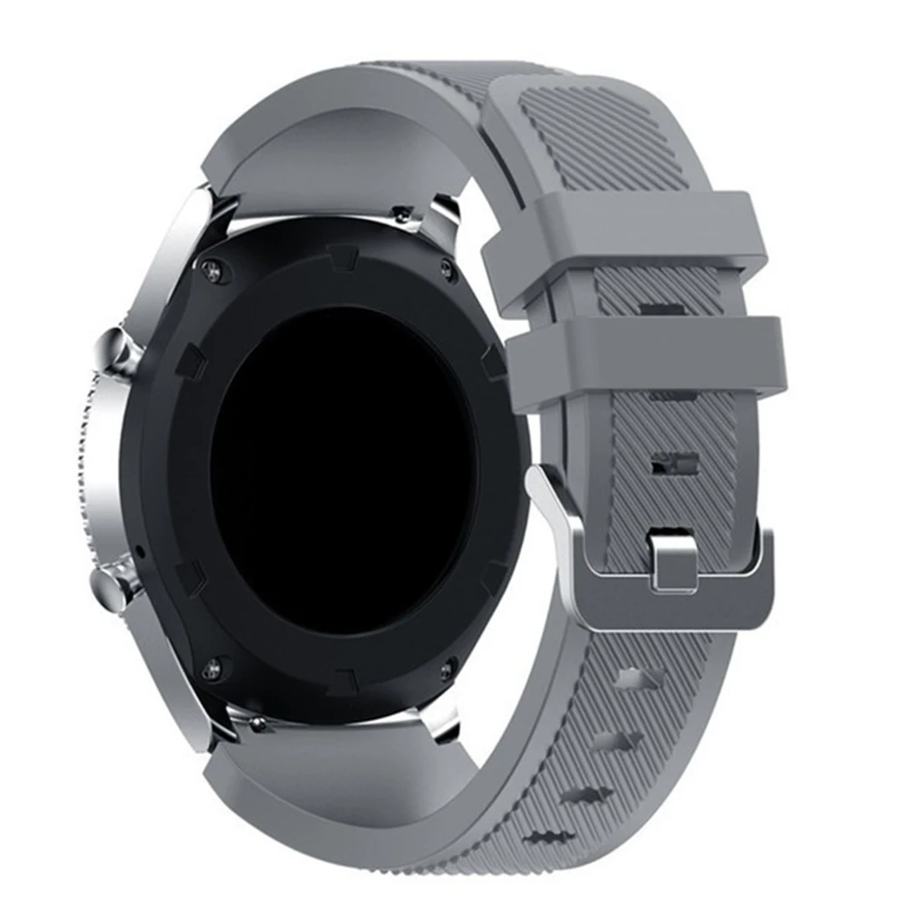 Silicone Strap - 22mm Adjustable Sports Wristband in Ocean Race Design