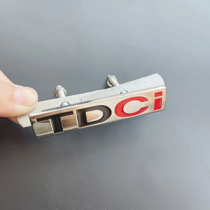 3D 금속 로고 TDCI 배지 자동차 앞 그릴 엠블럼 트렁크 데칼 For Ford Fcous Mondeo C Max Fusion Fiesta TDCI 스티커 액세서리