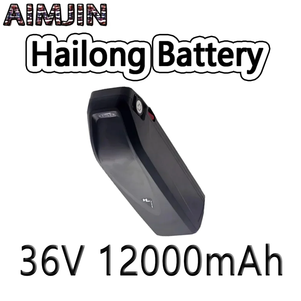 36V 12000Mah E-Bike Hailong 18650 Cell Pack Potente Batteria Al Litio Per Bicicletta