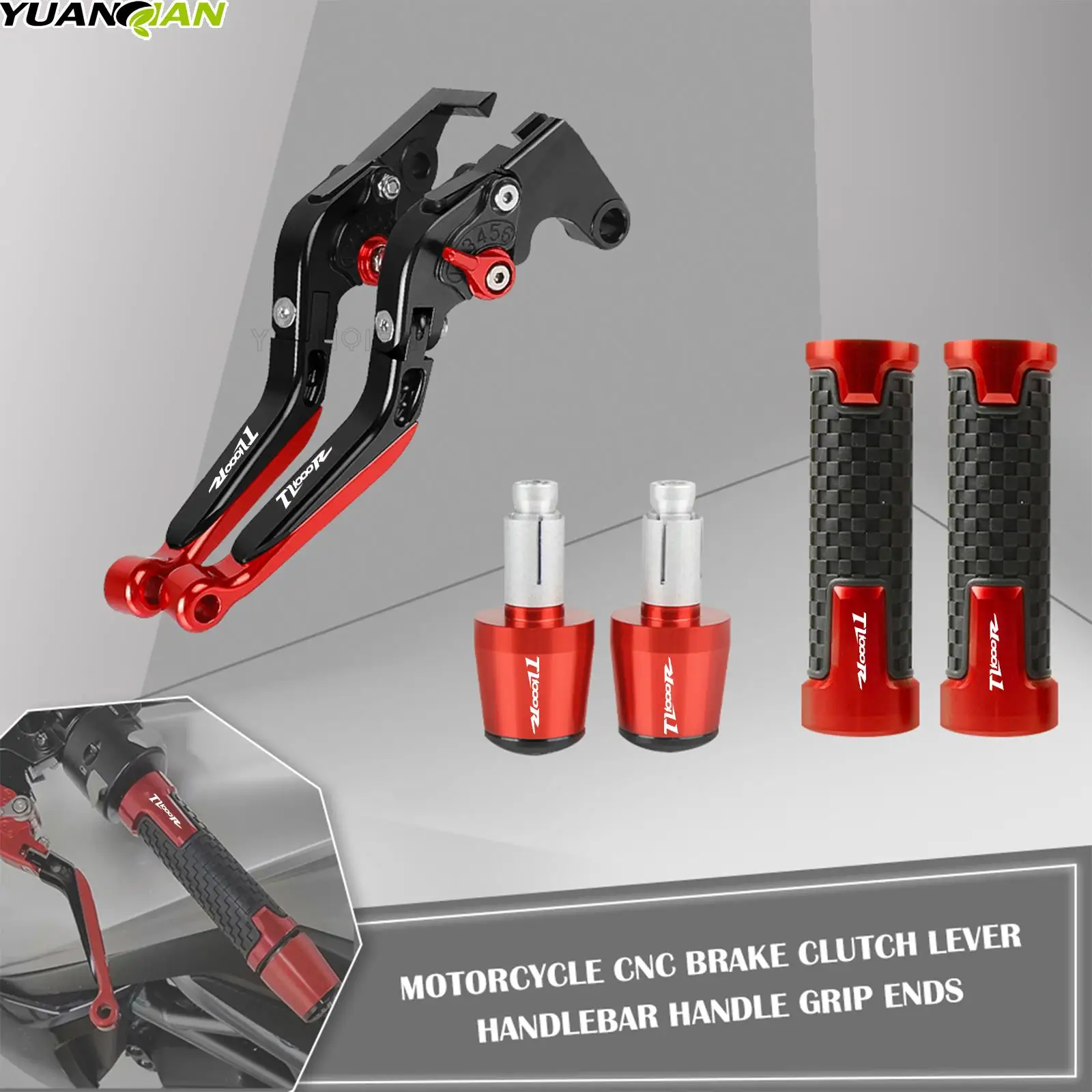 

Motorcycle CNC Aluminum Brake Clutch Lever+Handlebar Handle Grips End Sets For SUZUKI Moto TL1000R TL 1000R 1998 1999 2000-2003