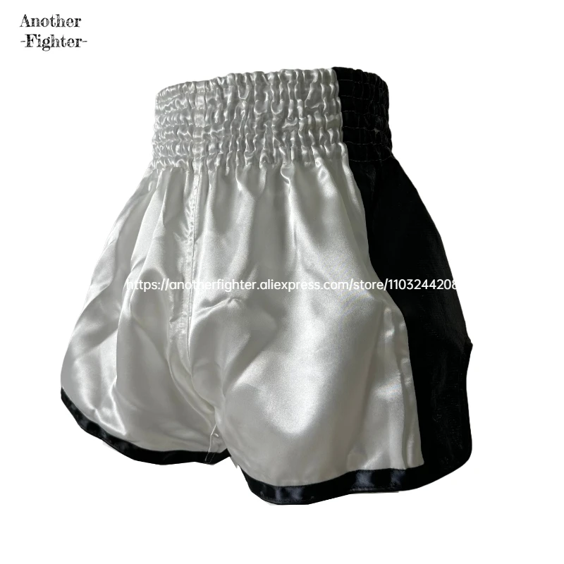 No Logo Boxing Shorts Mens Womens Kids Muay Thai Shorts Silk Satin Kickboxing Cage Fighting Plain Martial Arts Clothing