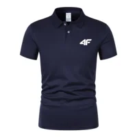 Polo d'été pour homme à manches courtes, T-shirt de sport et de tennis, respirant, anti-humidité, avec boutons, style streetwear, coupe oversize 3