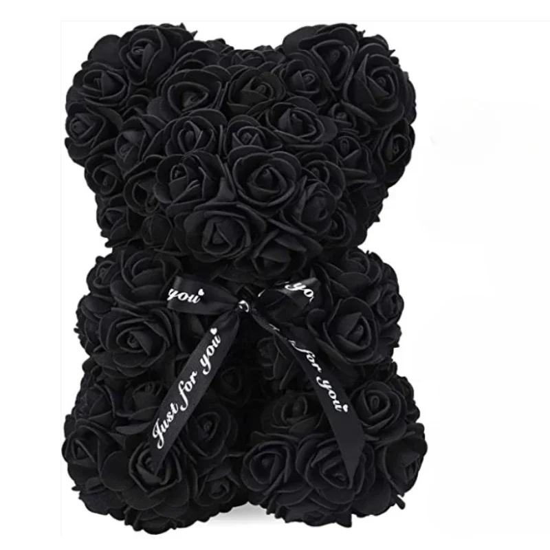 Artificial Flower Eternal Rose Teddy Bear for 520 Mom