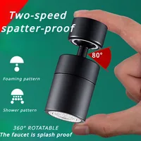 New 360° Rotary Faucet Splashproof Kitchen Faucet Spray Head Filter Adjustable Splashback Tap Nozzle Bubbler Kitchen Sink Faucet 1