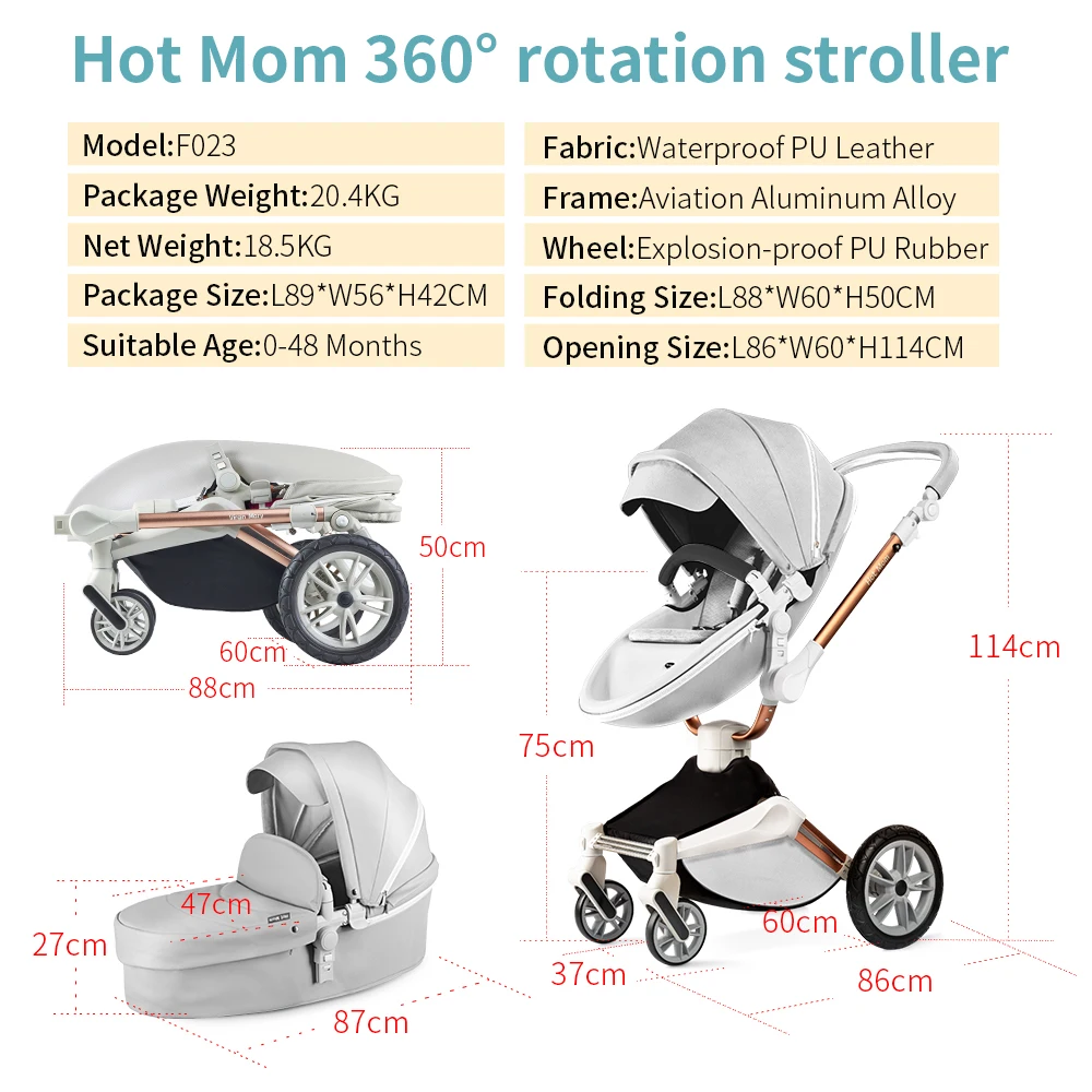 Hot Mom 360° Baby Stroller 6