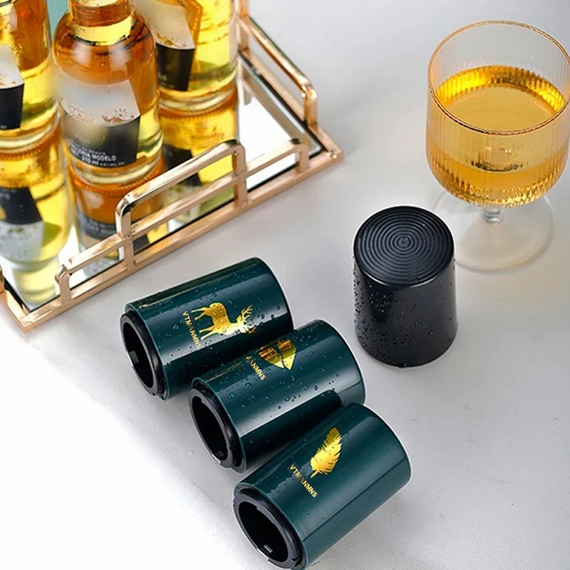 Bottle Opener Creative Magnetic Automatic Beer Kitchen Press Lid stainless steel Portable Bar Gadgets