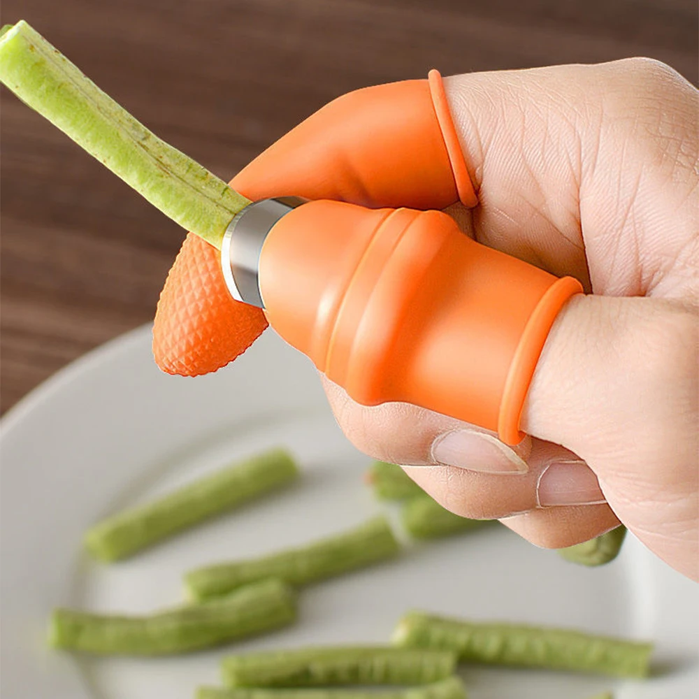 Thumb Knife Finger 2pc Farm for Fruit and Vegetable Fingertips Picker Thumb Knife Finger Guard Kitchen Accessories Garden Gloves