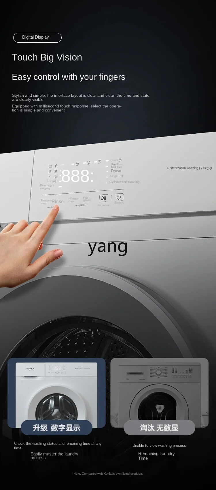 L'm'm7kg Drum Washing Machine kg Drum Automatic Household Washing Machine 3