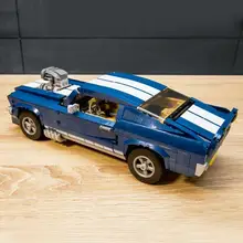  1471PCS Ford Mustang GT Muscle Car Building Blocks 10265 Classic Sports Car Technical Vehicle Bricks MOC Toys Gifts For Boys Kid 
