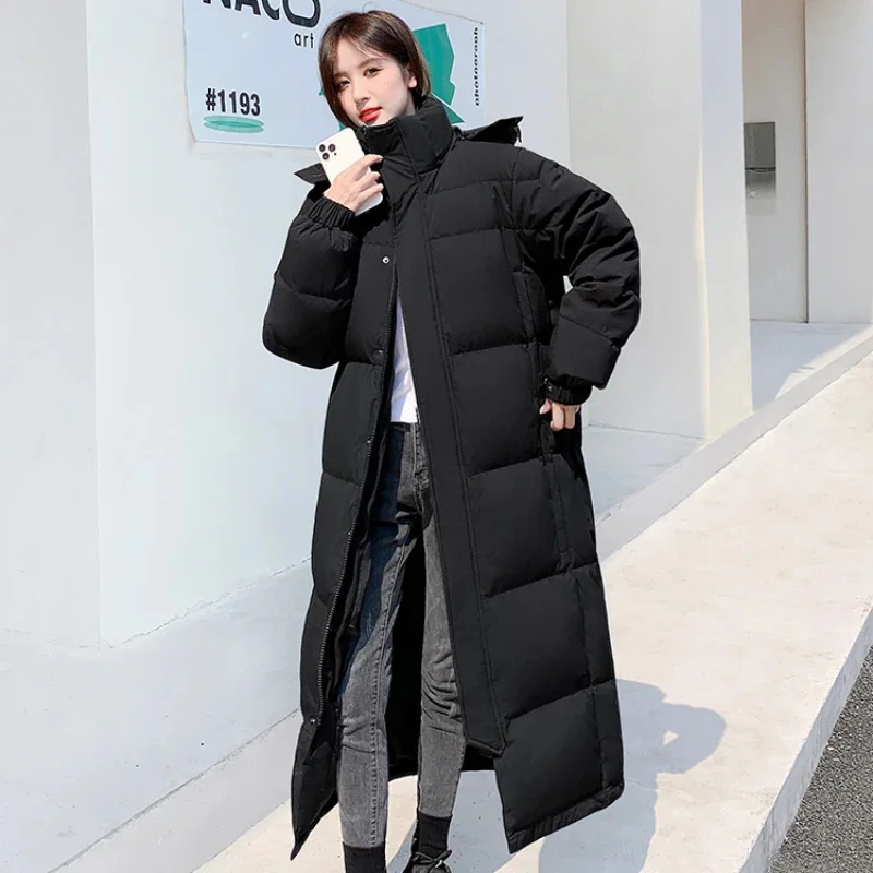 

Women's Down Jacket Female Ultra Long Thick Winter Coat Women Puffer Jackets Cold Resistant Minus 30 Degrees Celsius Outwears