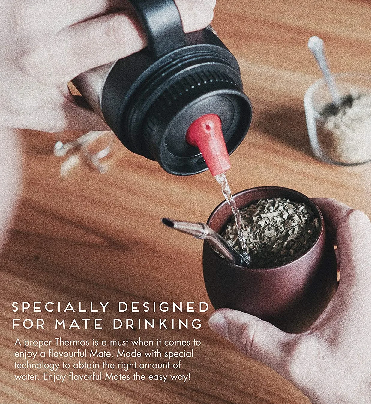 1000ml Double Wall Stainless Steel Vacuum Insulated termos Lid Mug with Handle Yerba thermos mate bottle thermos for mate cup