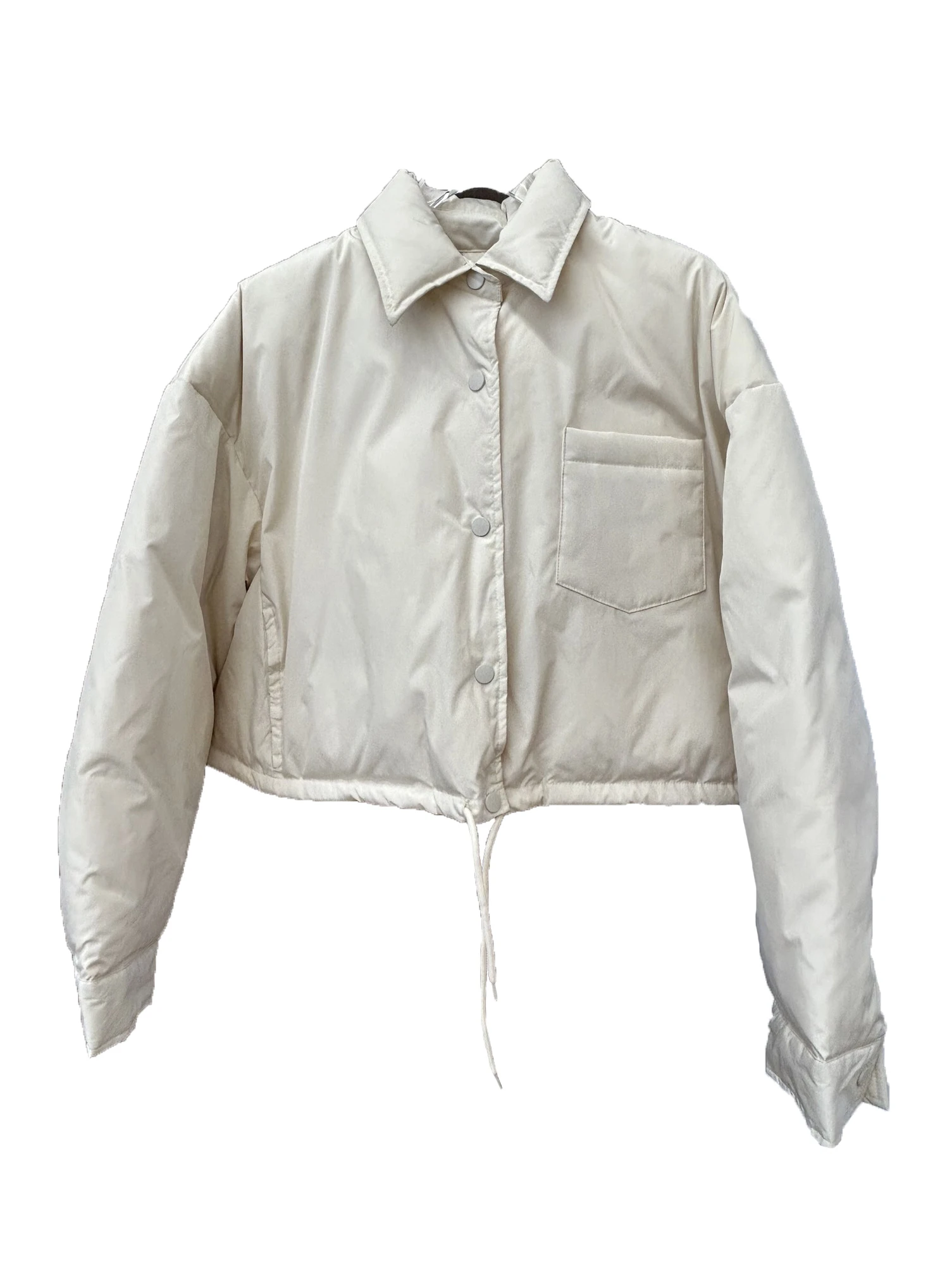 

Two-color lapel short down jacket fashion personality casual comfortable versatile 2024 autumn and winter new 1216
