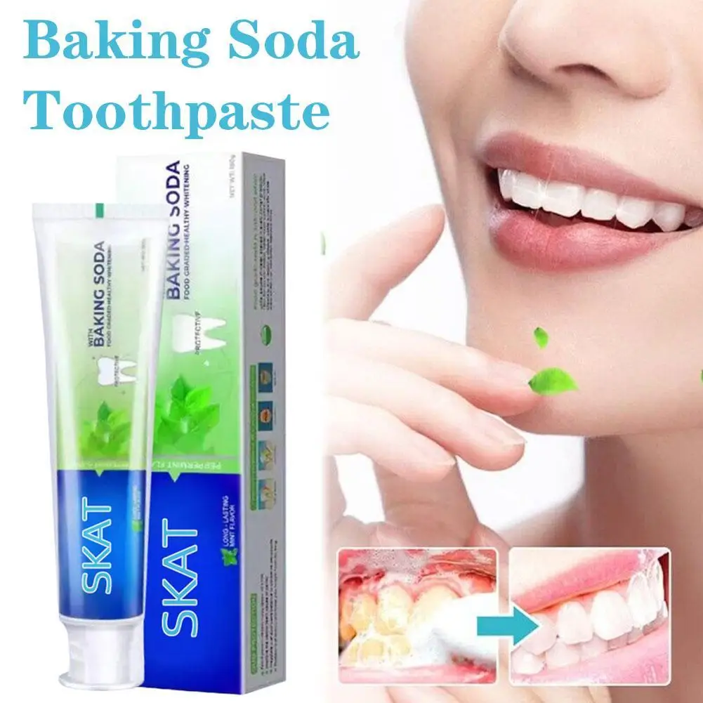 BakingSodaWhiteningToothpasteRefreshingBreathRemovingTooth