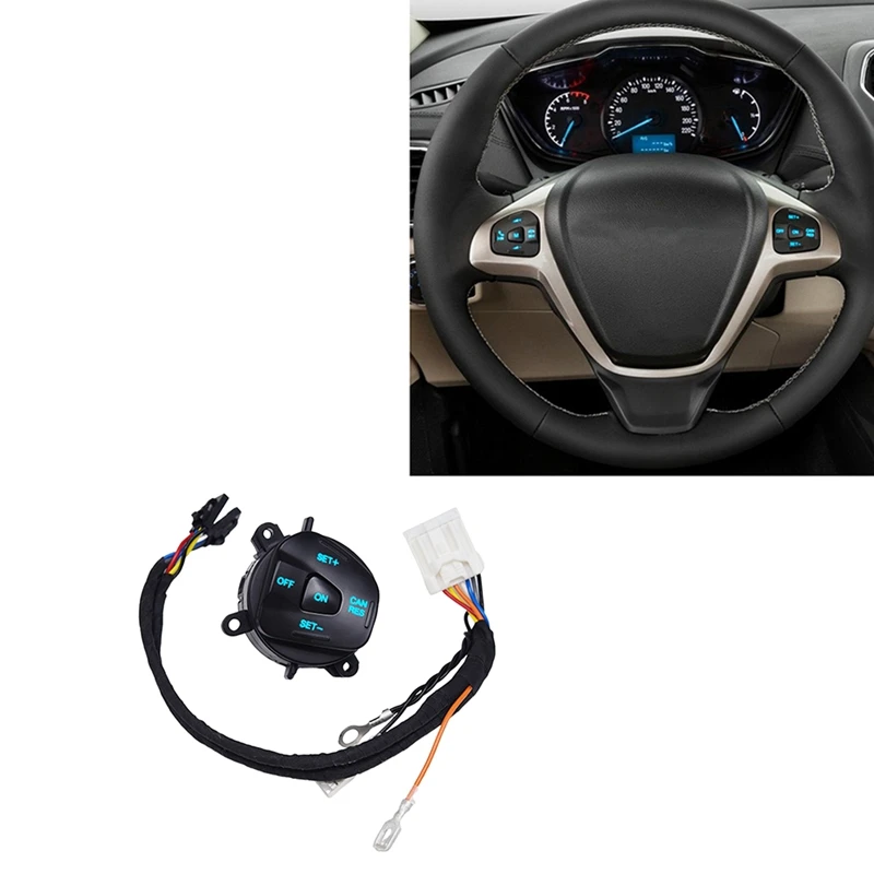 

Управляющая кнопка на руль для автомобиля Ford Fiesta MK7 Escort Ecosport 2013-2015