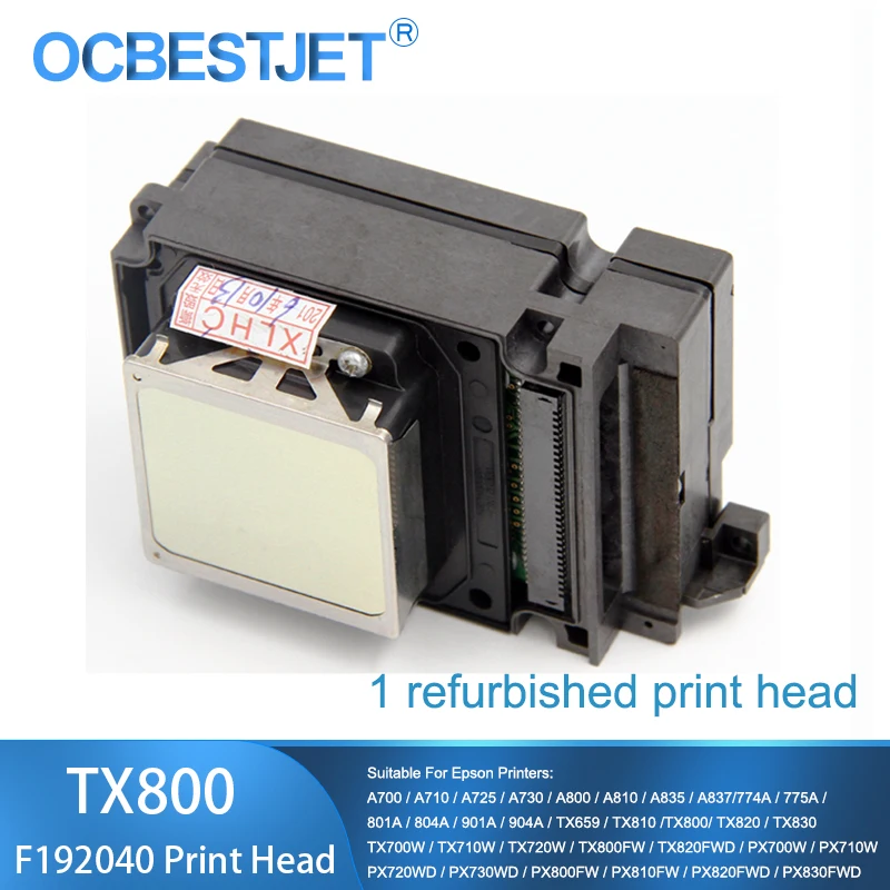 

TX800 Print Head F192040 DX8 DX10 UV Printhead For Epson TX800 TX710W TX720 TX820 PX720DW PX730DW TX700W TX800FW PX700WD PX800FW