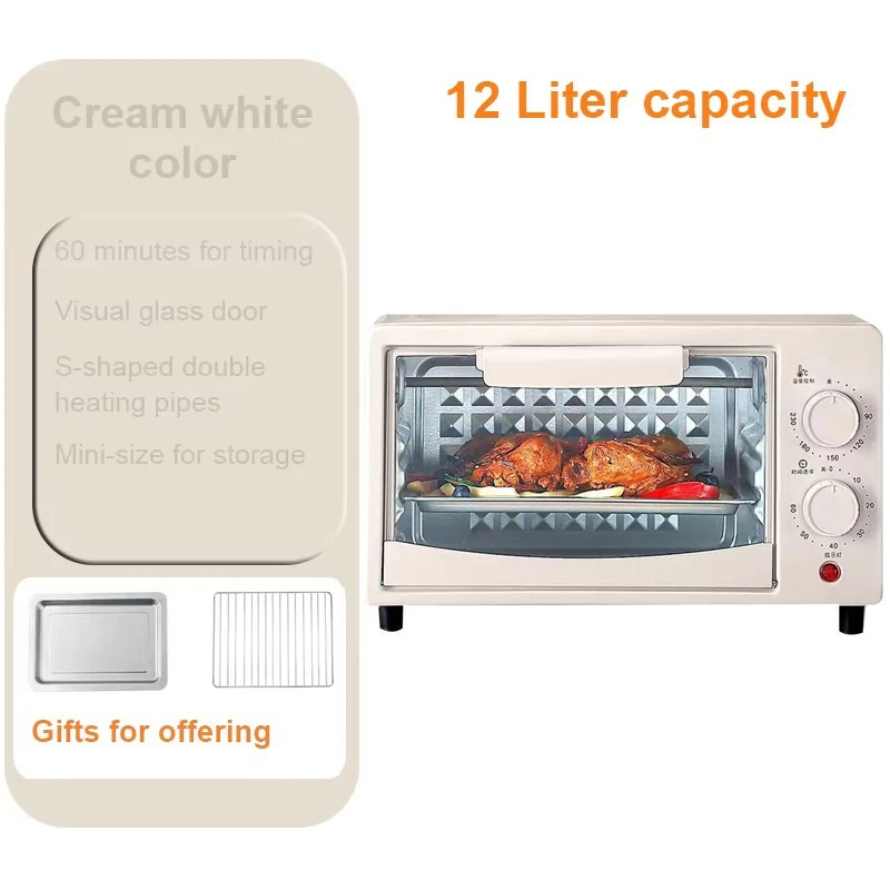 ZEDARO Mini Oven,Electric Mini Oven Black with Timer,Small Elect 並行輸入品