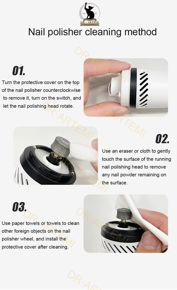 LED 3-Speed USB Charging Dog Nail Grinders Quiet Electric Dog Cat Paws Nail Grooming Trimmer Tools Rechargeable Pet Clipper