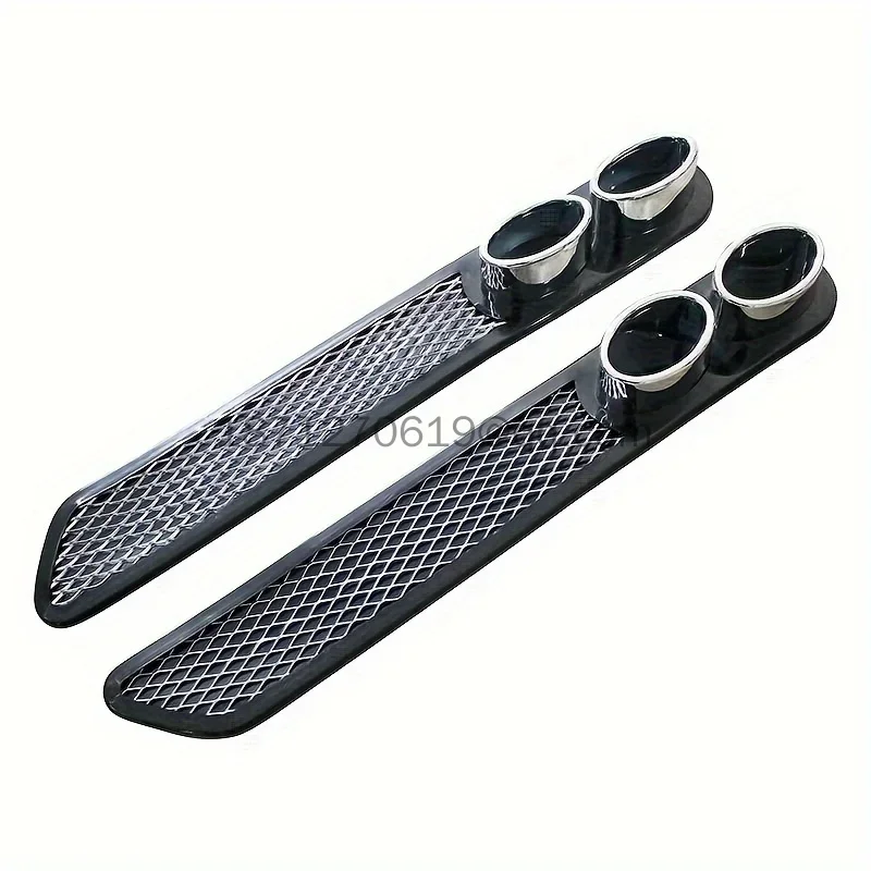 1 paar Universal Vent Grid Auspuff Rohr Auto Auto Styling Gefälschte Dekorative Auto Dekorative Tuyere Gefälschte Auspuff Loch – Detail 3