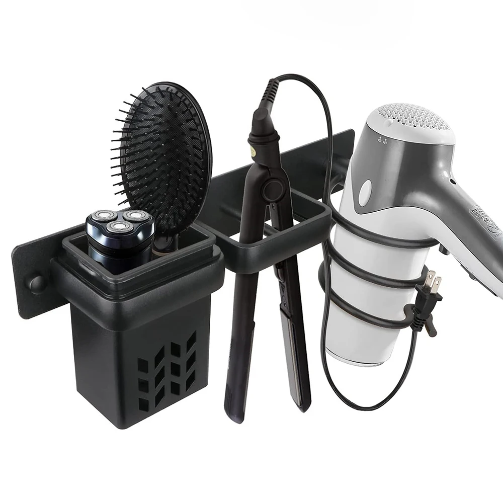 Wall Mounted Storage Holder Storage Box Hair Straightener Holder Hair