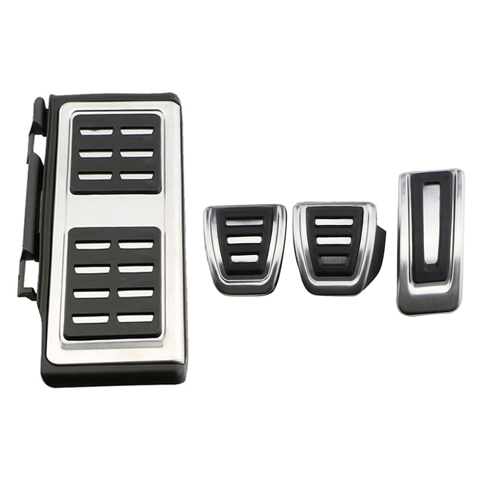 Stainless steel car pedals fuel brake pedal rest foot pedal cover Volkswagen VW Golf 7 8 GTI Passat B8 Polo A05 6C GP