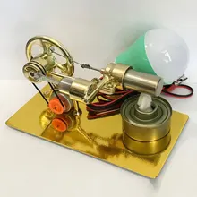  Hot Air Stirling Engine Experiment Model Electric Generator Physical Educational Mini Motor Toy Collection 