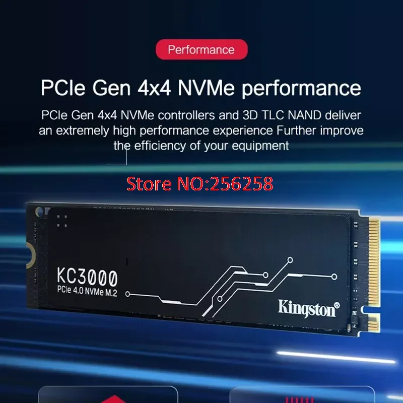 Kingston SSD M2 Nvme M.2 2280 PCIe 4.0 X4 KC3000 1024GB 512GB 1TB 2TB  ָ Ʈ ̺ HDD ϵ ũ, PS5 ũž