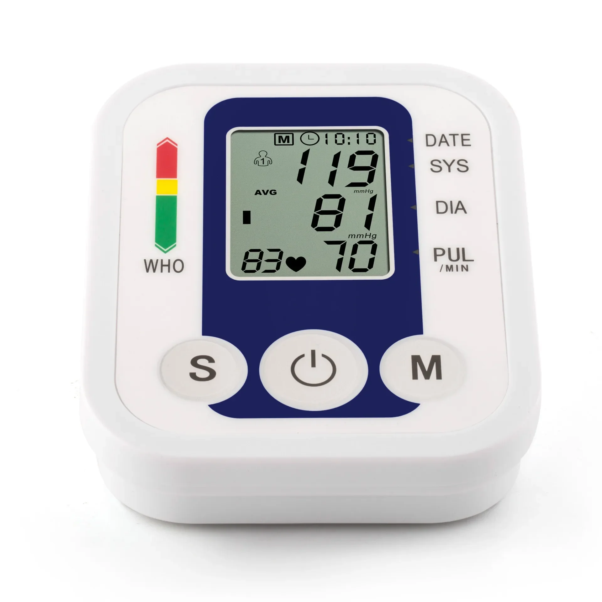 Automatic Tonometer Arm Blood Pressure Monitor Pressure Sensor Monitor BP Equipment Digital Tensiometer LED Display Arm Cuff 3
