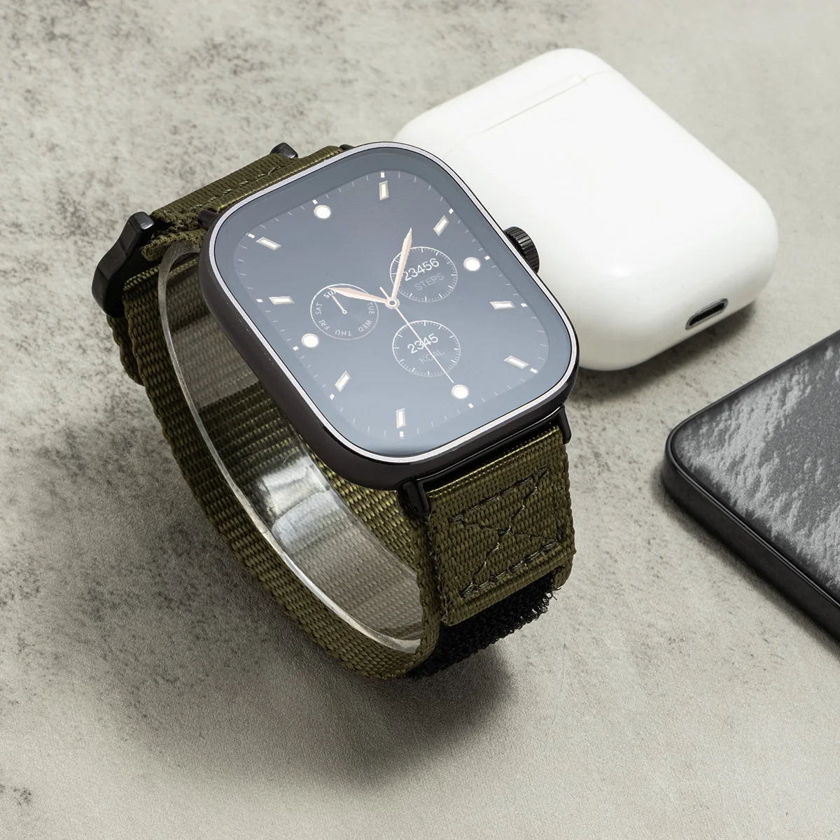 Taktisches Nylonarmband für Xiaomi Redmi Uhr 6/5/4, Sportarmband für Miband 9/8 Pro, elastisches, atmungsaktives Ersatzarmband – Detail 10