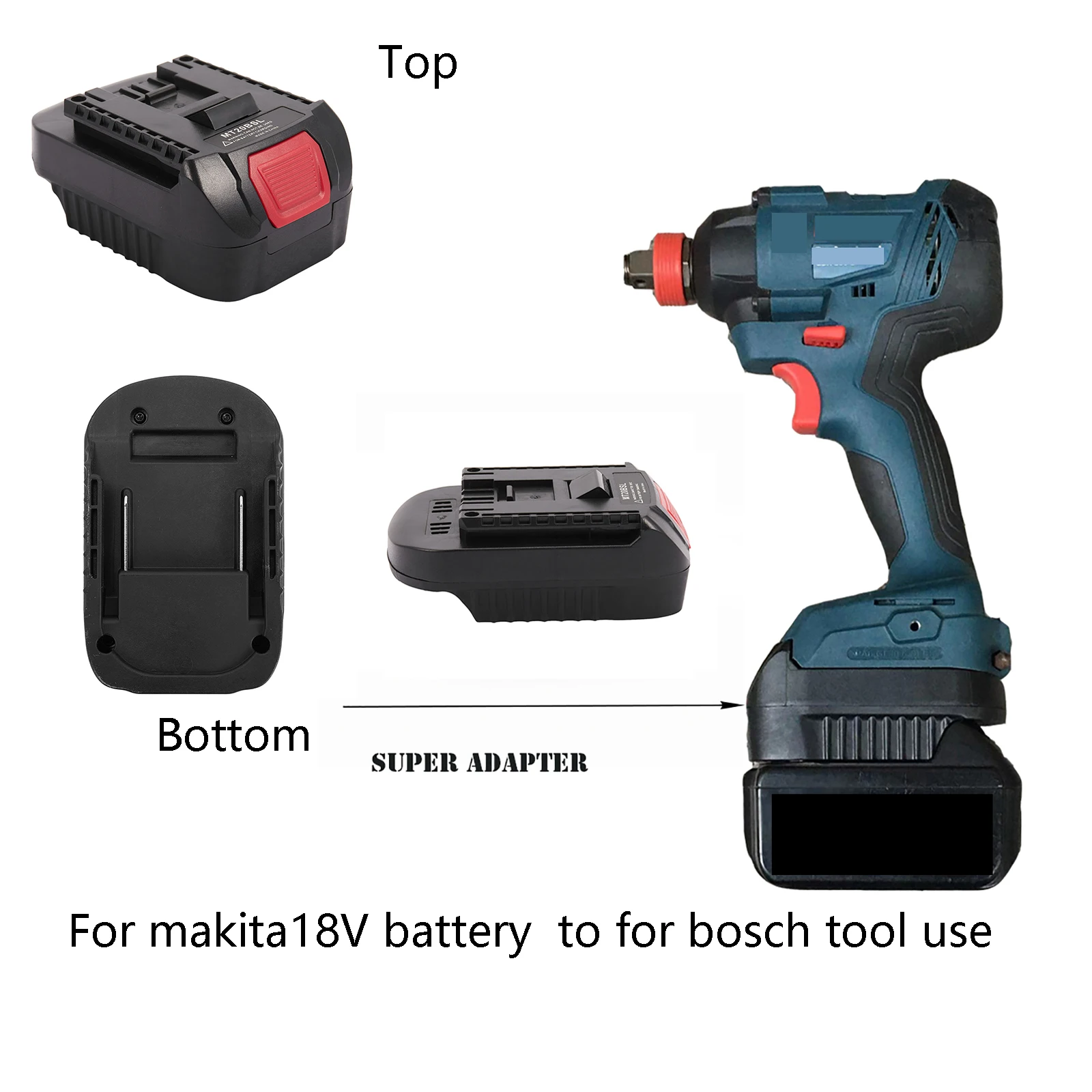 

battery adaptor for bosch 18V professional tool work for makita 18V battery power tool accesaries