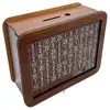 Wooden Money Box with Counter Marker Pen Vintage Piggy Bank Numbers Coin Cash Container Money Saving Challenges Box 1